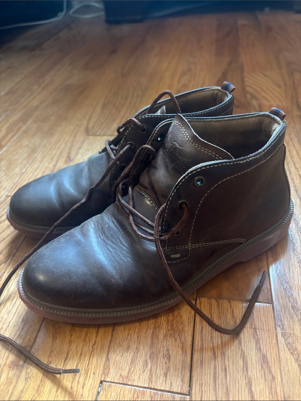 Florsheim Brown Leather Chukka Boots Boys 2